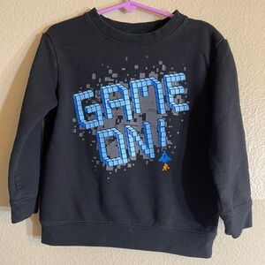 Circo black “Game On!” Sweatshirt with Pixel Design 4T